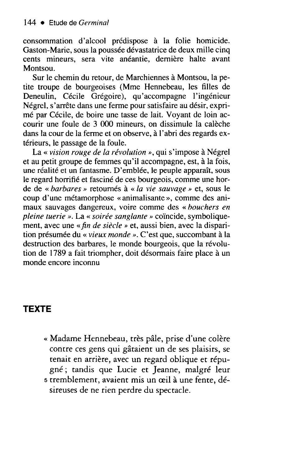 Prévisualisation du document La vision rouge de la révolution : Cinquième partie, chapitre V (Germinal de Zola)