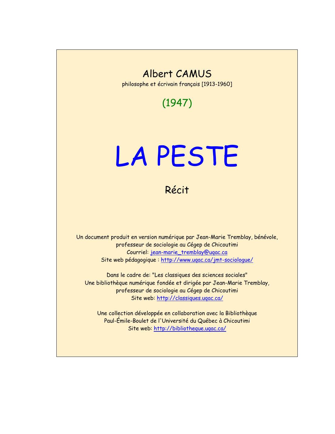 Prévisualisation du document la_peste