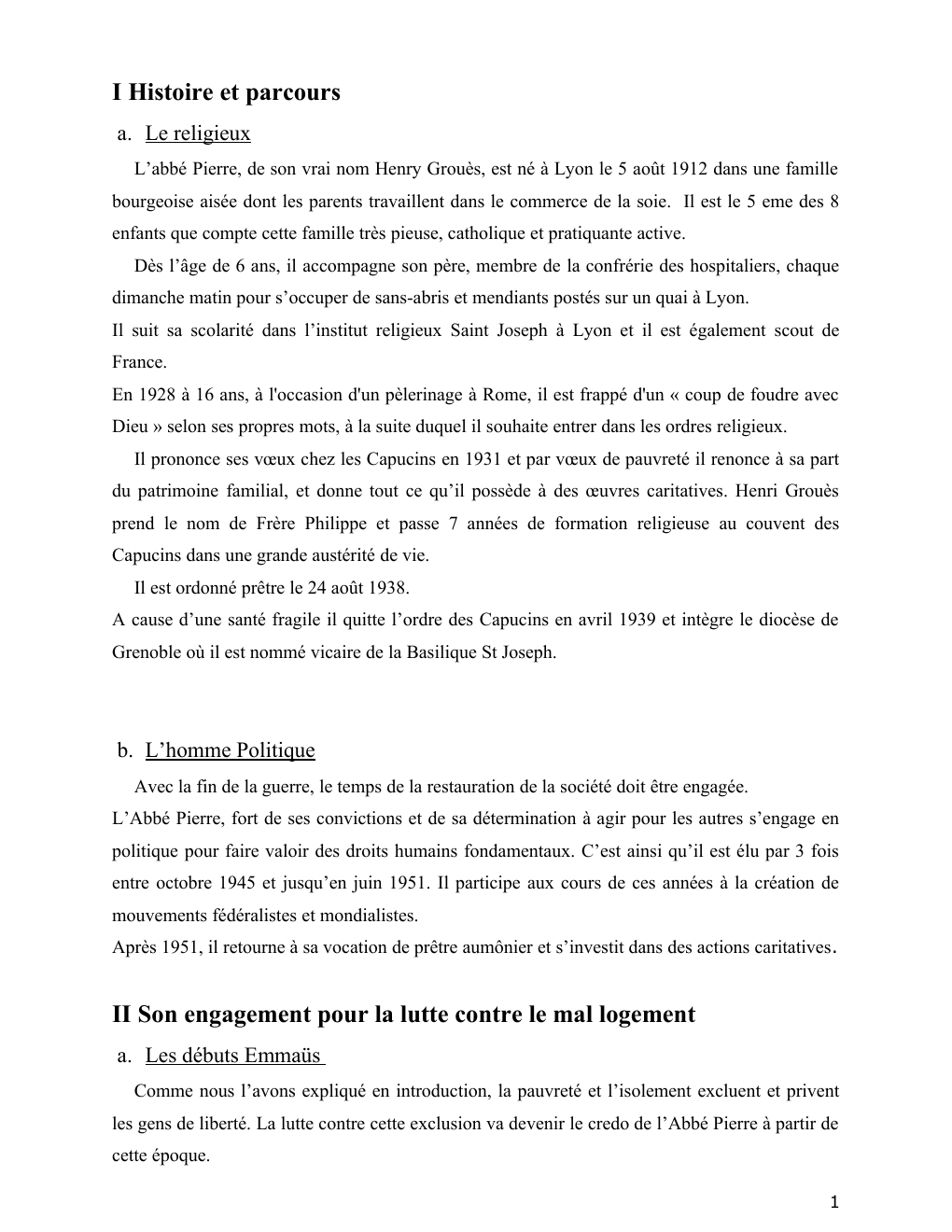 Prévisualisation du document L’abbé Pierre, de son vrai nom Henry Grouès