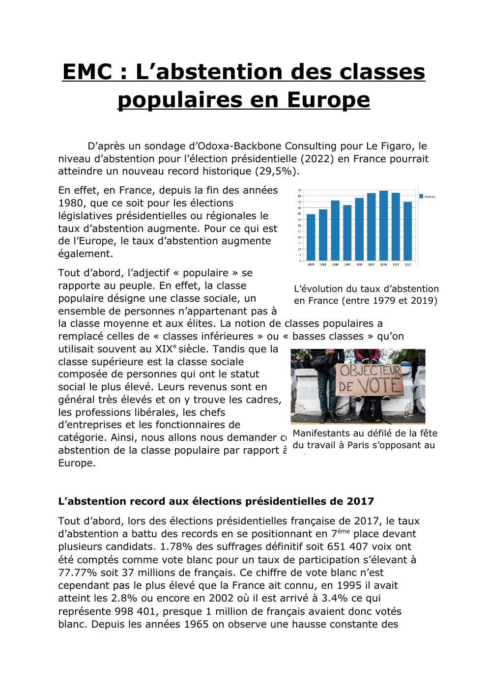Prévisualisation du document L’abstention des classes populaires en Europe
