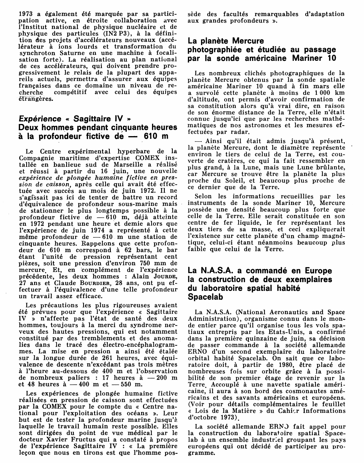 Prévisualisation du document L'activité au Centre de Saclay du département de physique nucléaire du Commissariat à l'énergie atomique au cours de l'année 1973 (science)