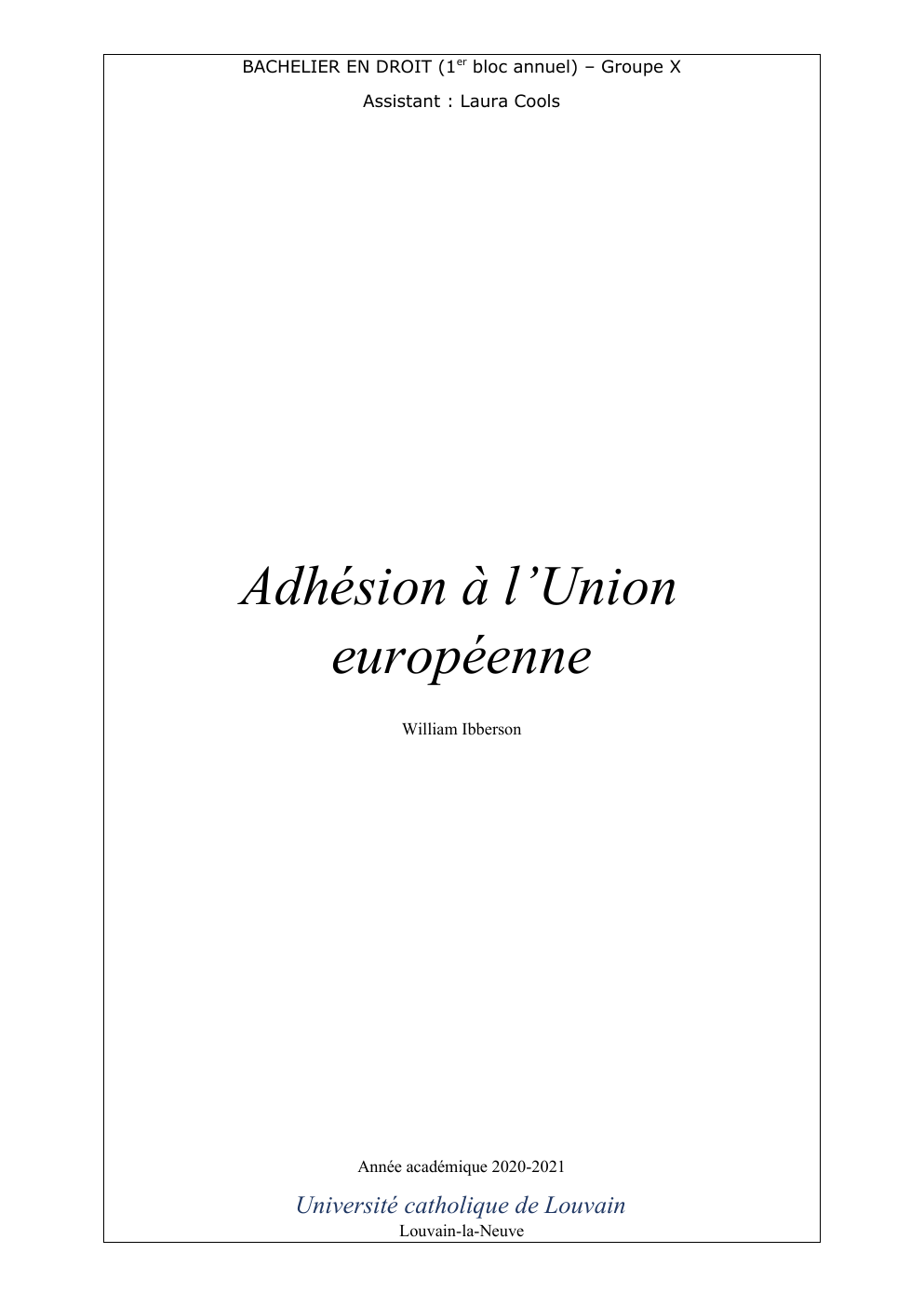 Prévisualisation du document L'adhésion à l'Union européenne