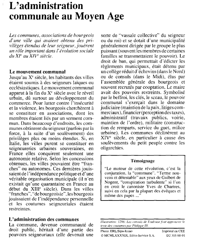 Prévisualisation du document L'administrationcommunale au Moyen Age.