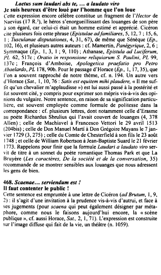 Prévisualisation du document Laetus sum laudari abs te, ... a laudato viro