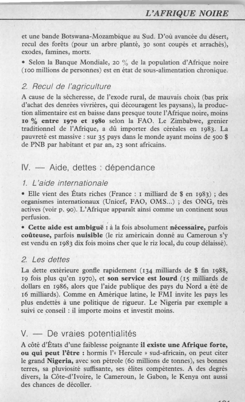 Prévisualisation du document L'AFRIQUE NOIRE          D'ÉNORMES PROBLÈMES ÉCONOMIQUES  ET SOCIAUX