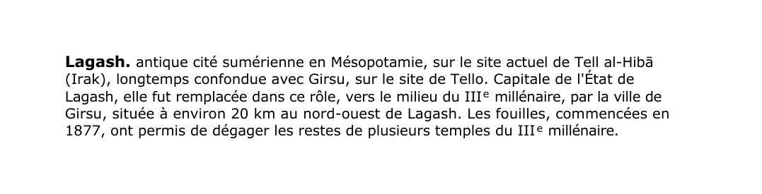 Prévisualisation du document Lagash.