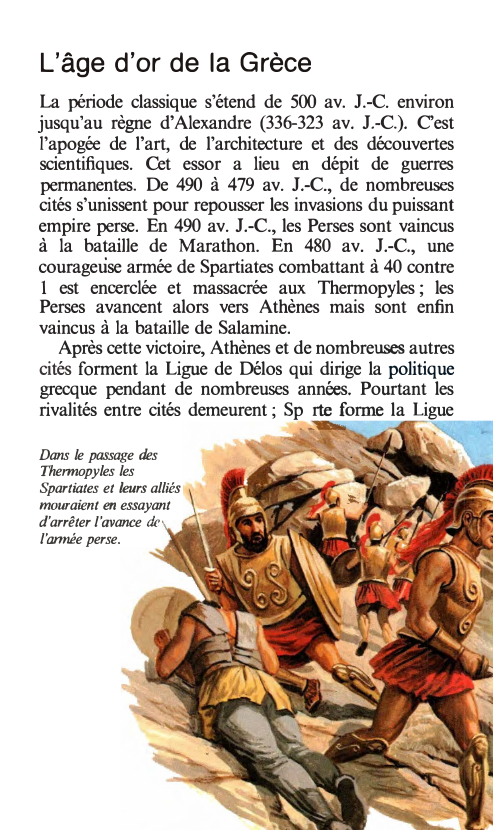 Prévisualisation du document L'âge d'or de la Grèce
La période classique s'étend de 500 av. J.-C. environ
jusqu'au règne d'Alexandre (336-323 av. J.-C.)....