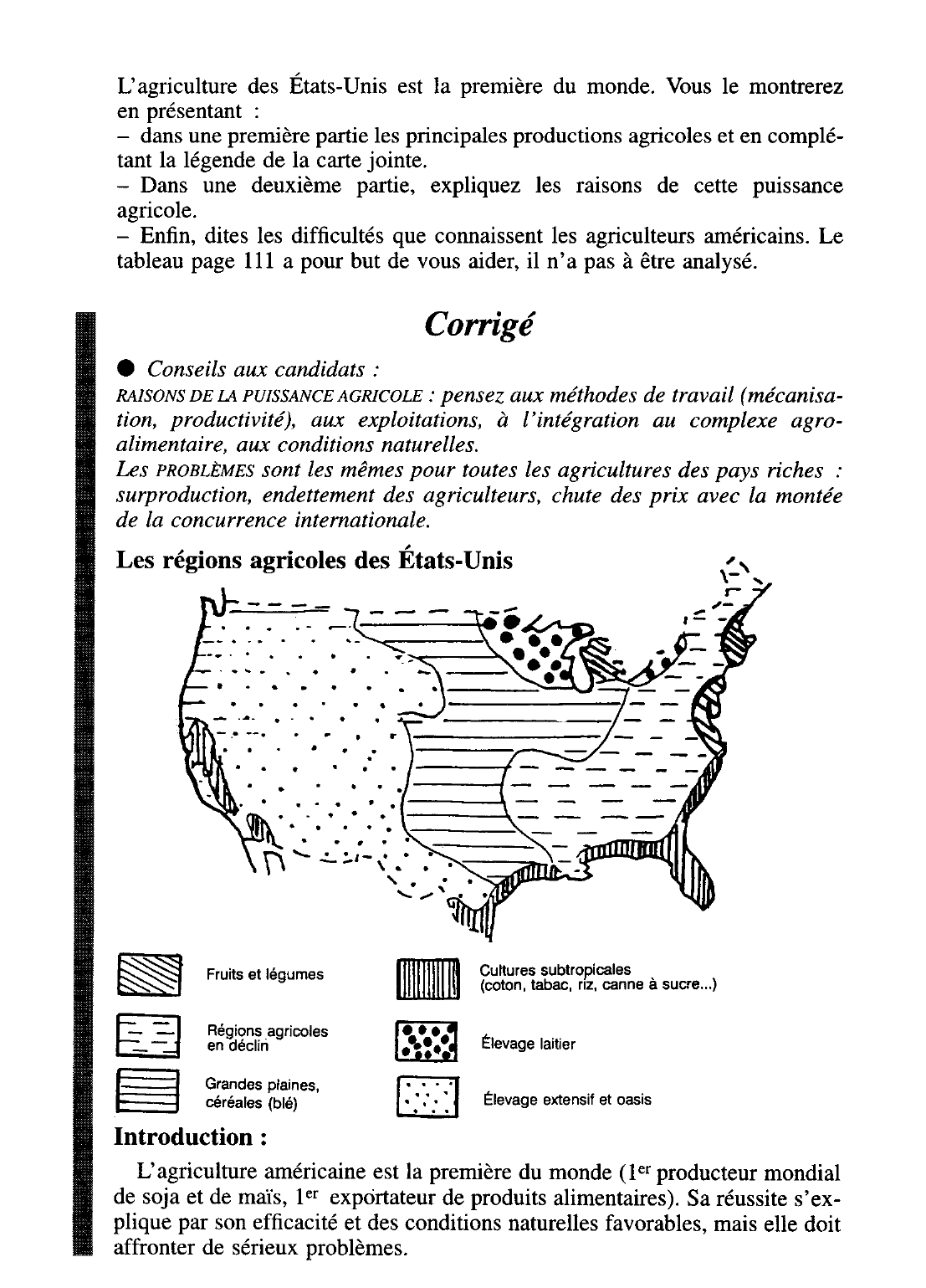 Prévisualisation du document L'agriculture des États-Unis d'Amérique