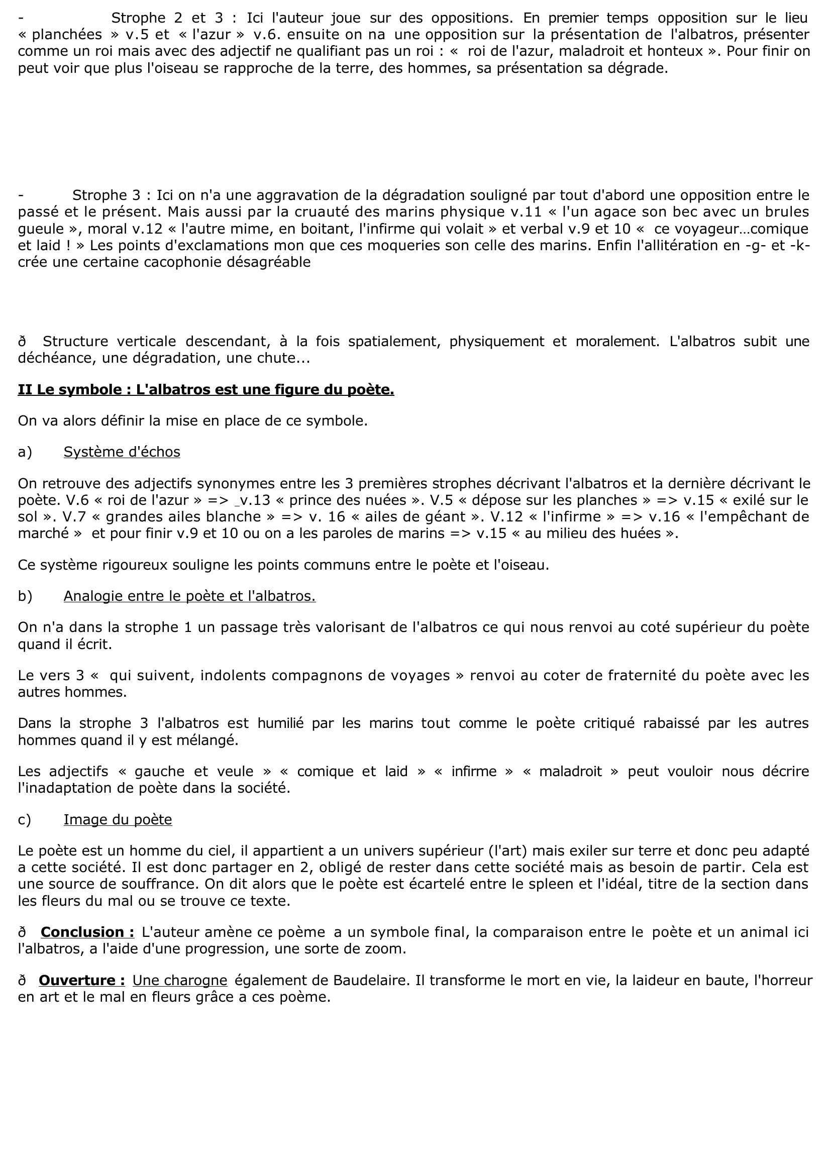 Prévisualisation du document L'albatros, Les fleurs du mal : Charles Baudelaire.