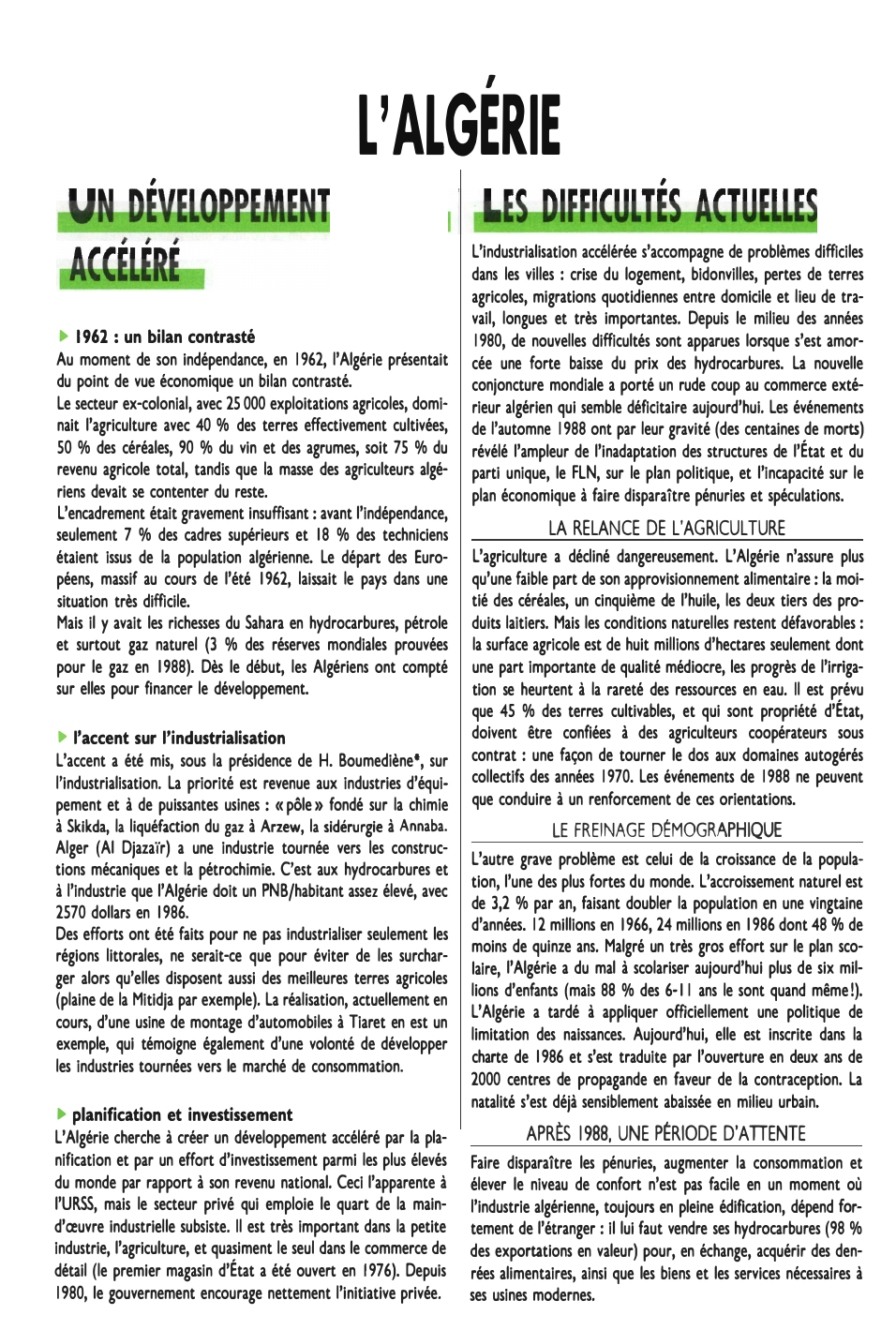 Prévisualisation du document L'ALGERIE