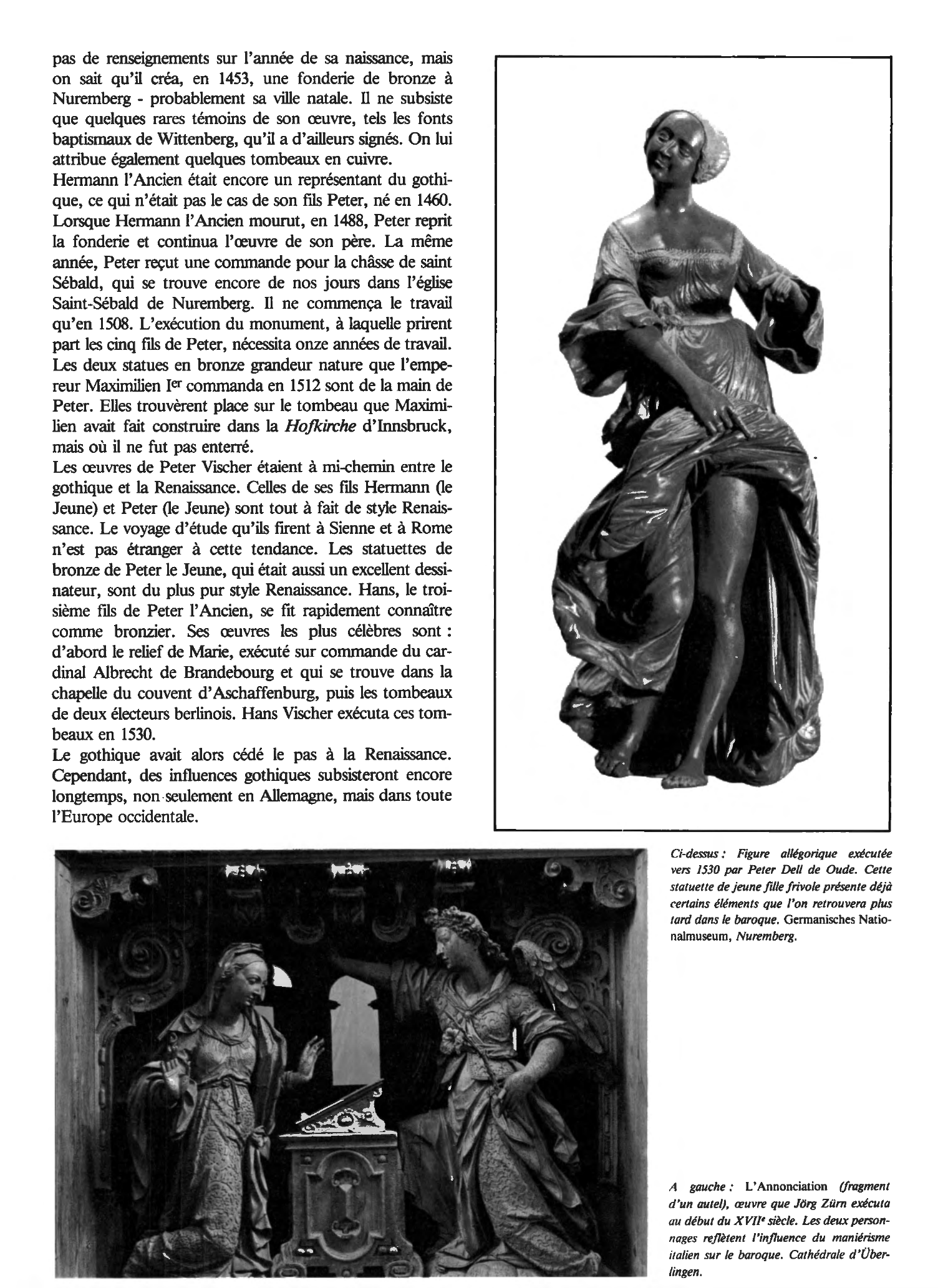 Prévisualisation du document L'Allemagne des XVe et XVIe siècles (sculpture)