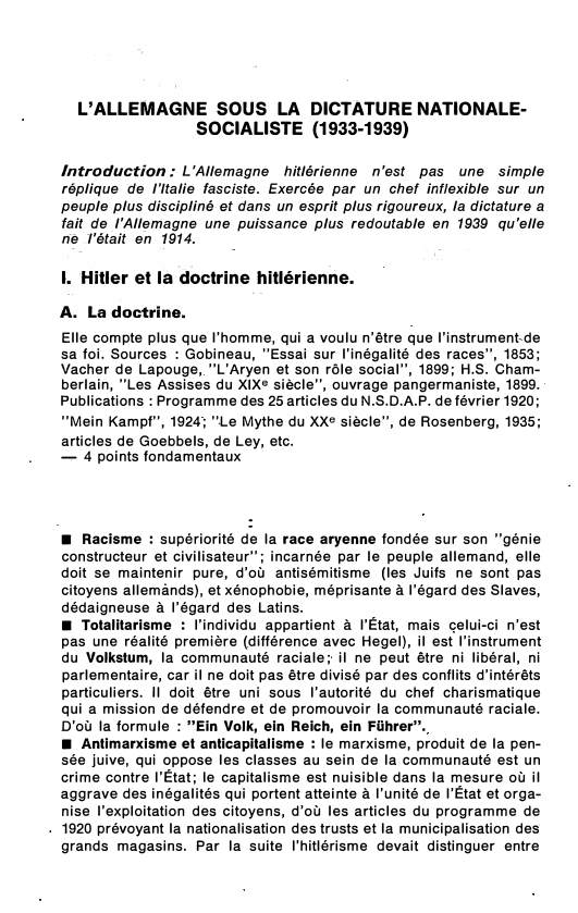 Prévisualisation du document L'ALLEMAGNE SOUS LA DICTATURE NATIONALE-SOCIALISTE (1933-1939)