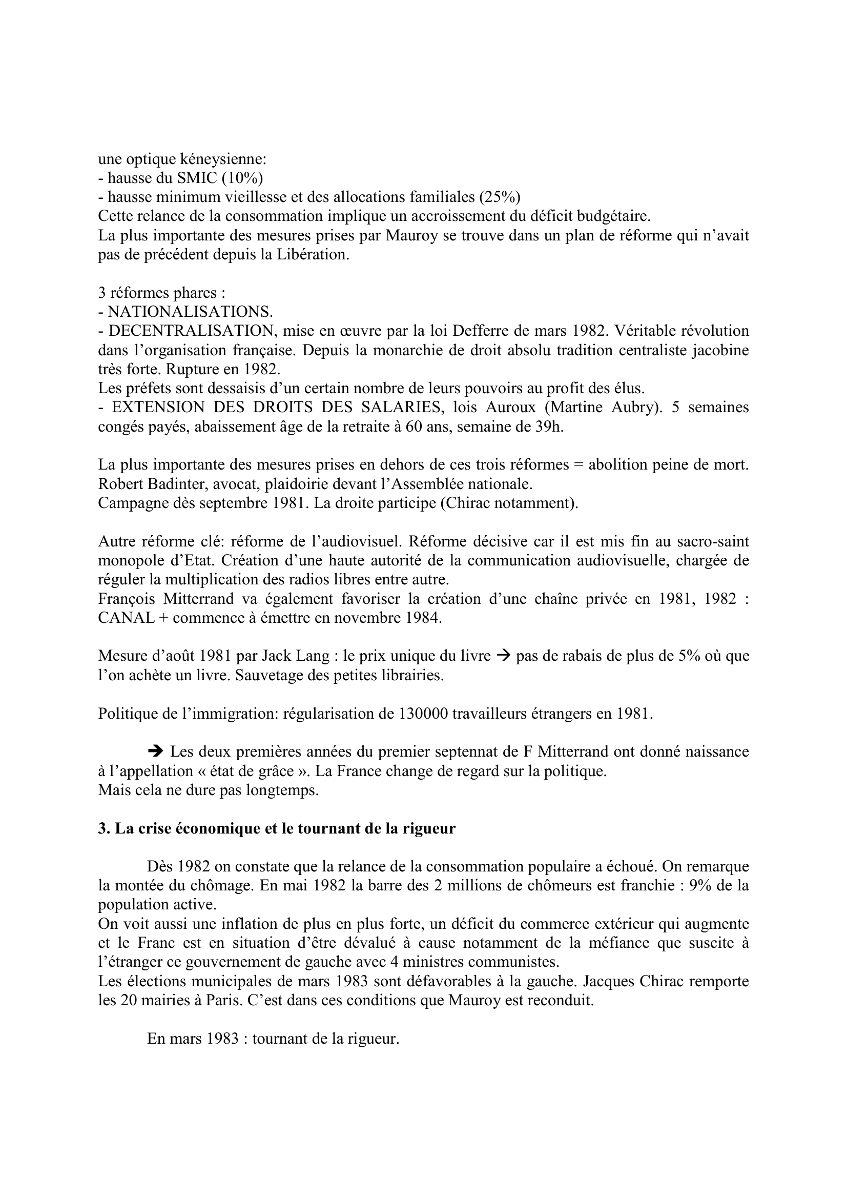Prévisualisation du document L'ALTERNANCE politique en France:  1981 - 1988 (Histoire)