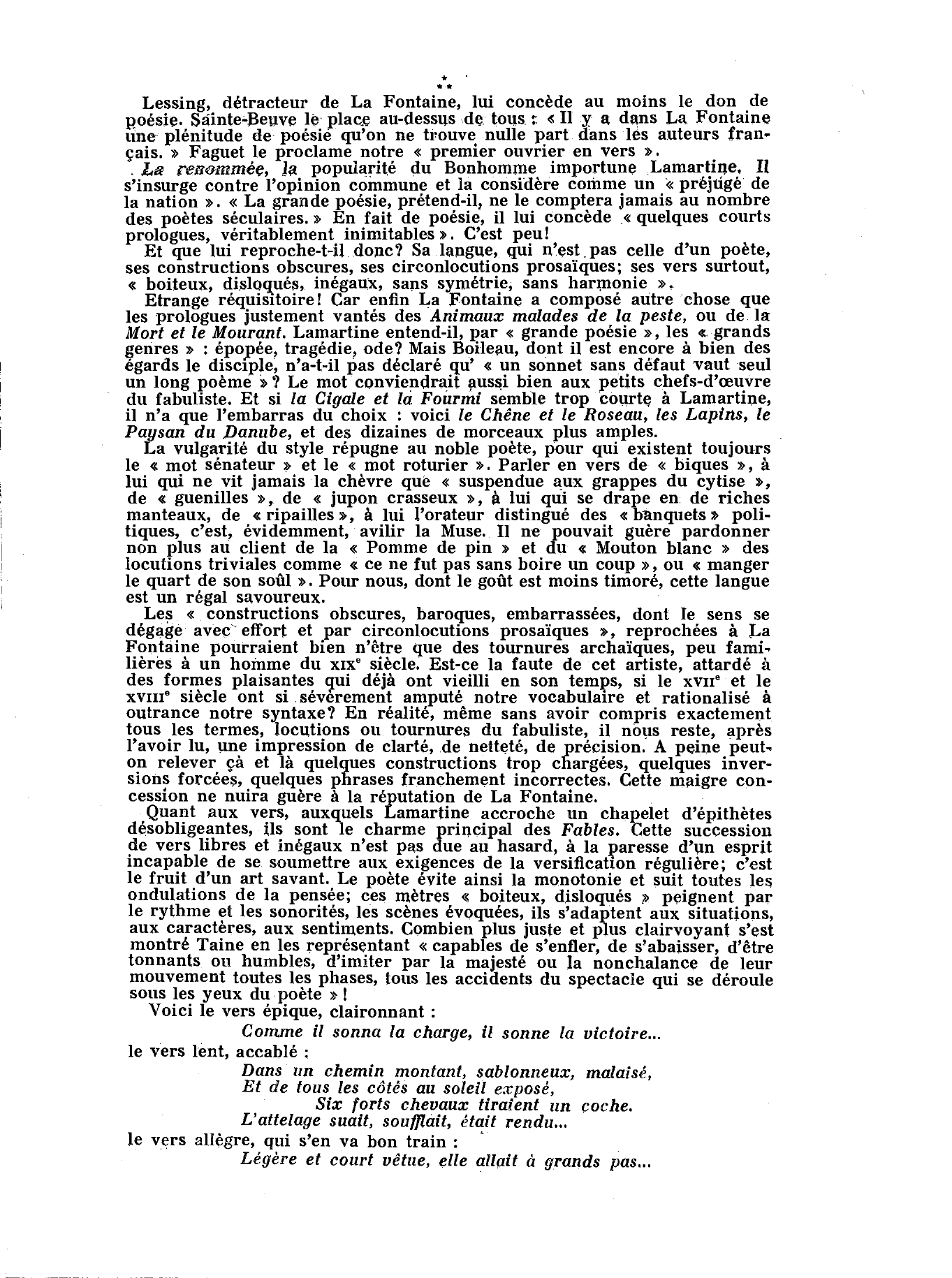 Prévisualisation du document Lamartine contre La Fontaine