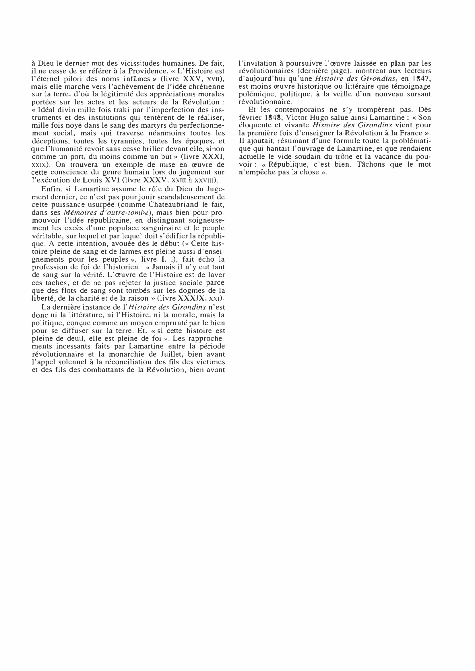 Prévisualisation du document Lamartine : Histoire des Girondins