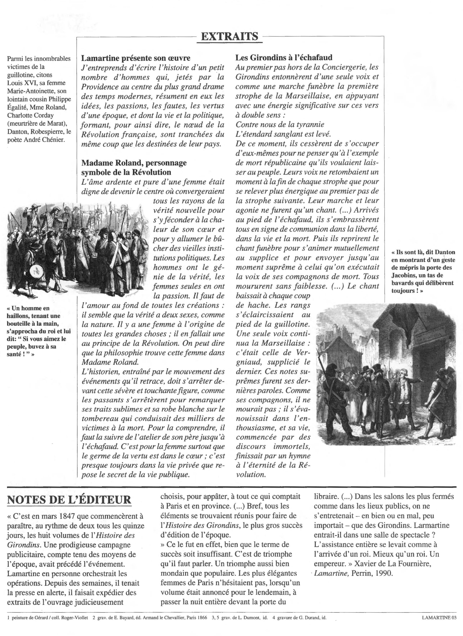 Prévisualisation du document LAMARTINE : Histoire des Girondins