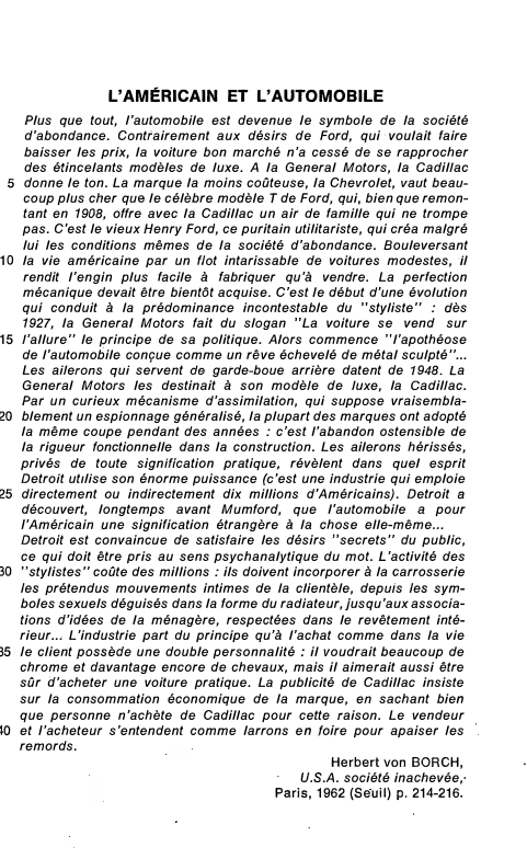 Prévisualisation du document L'AMÉRICAIN ET L'AUTOMOBILE

5

10

15

20

25

30

35

rn

Plus que tout, l'automobile est devenue Je symbole de...