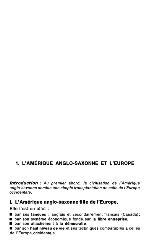 Prévisualisation du document L'AMÉRIQUE ANGLO-SAXONNE ET L'EUROPE