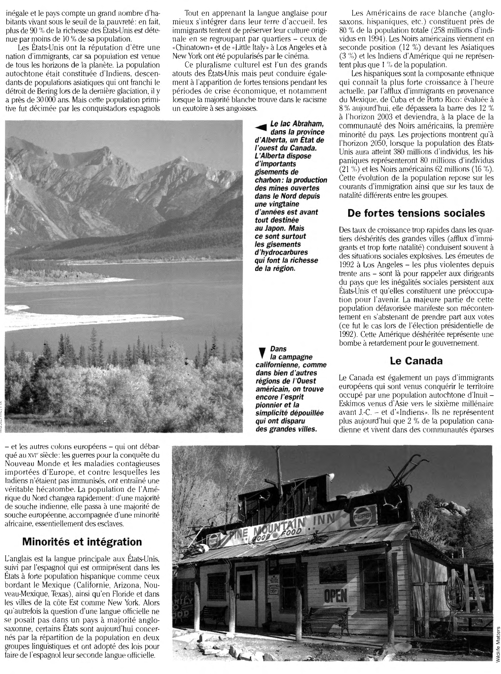 Prévisualisation du document L'Amérique du Nord