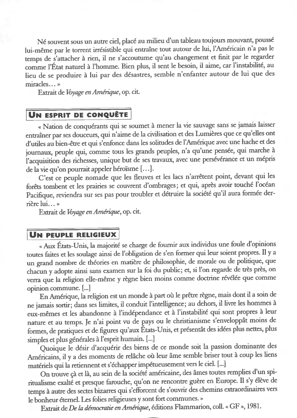 Prévisualisation du document L'Amérique et les américains selon Tocqueville