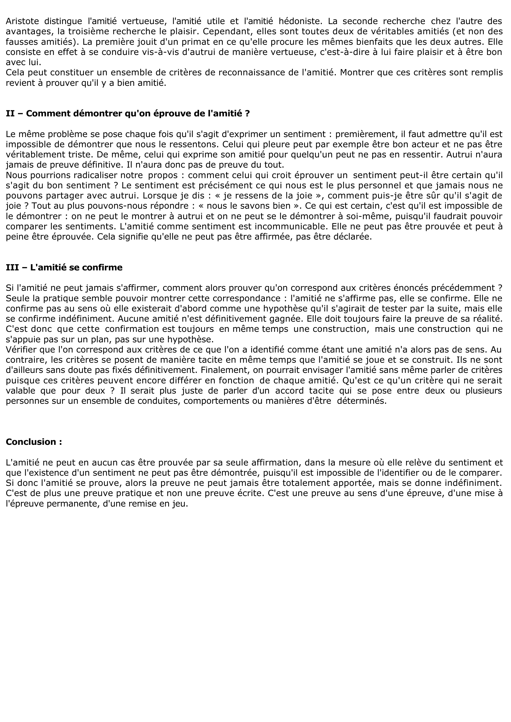 Prévisualisation du document L'amitié peut-elle être prouvée?