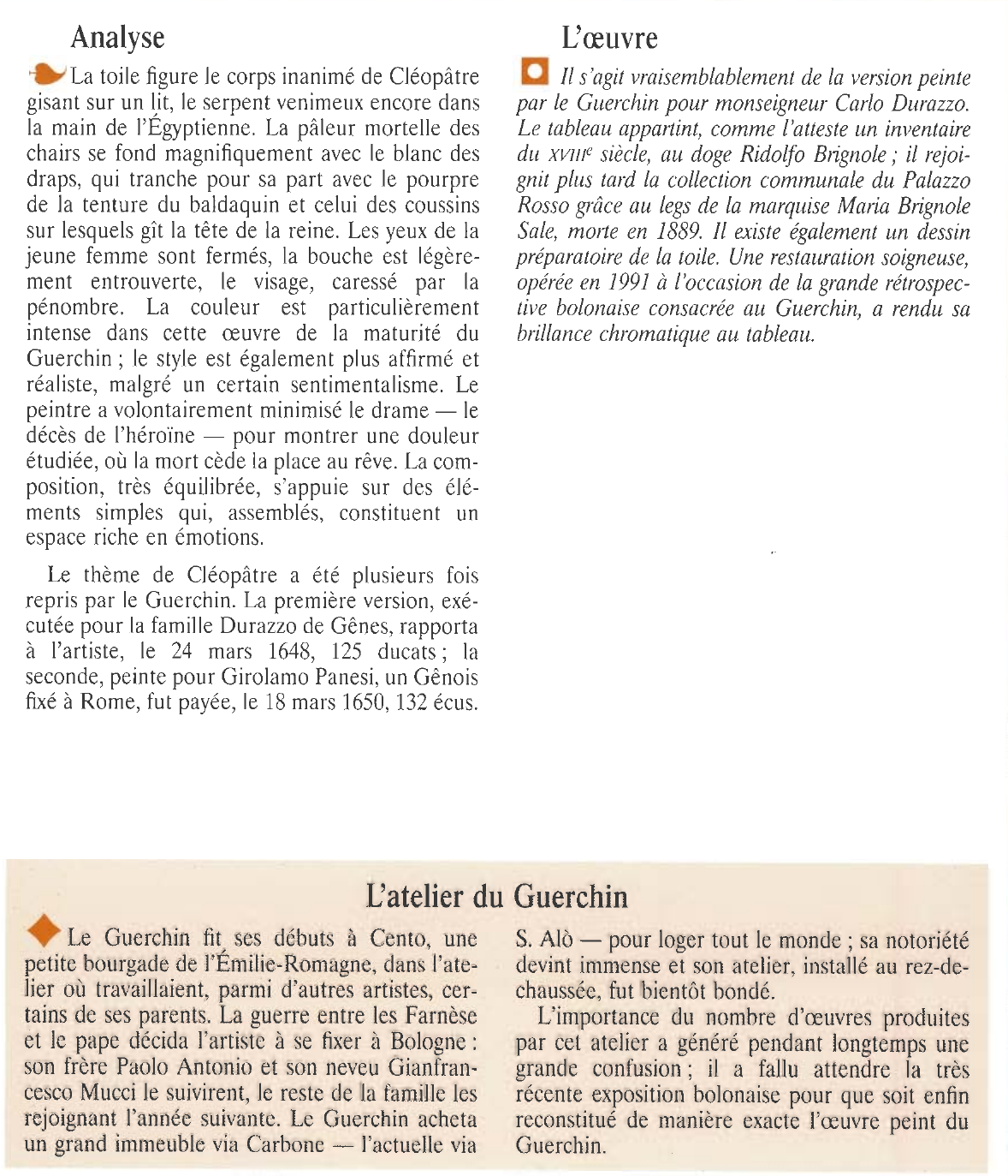 Prévisualisation du document LAMORT DE CLÉOPÂTRE de Le Guerchin