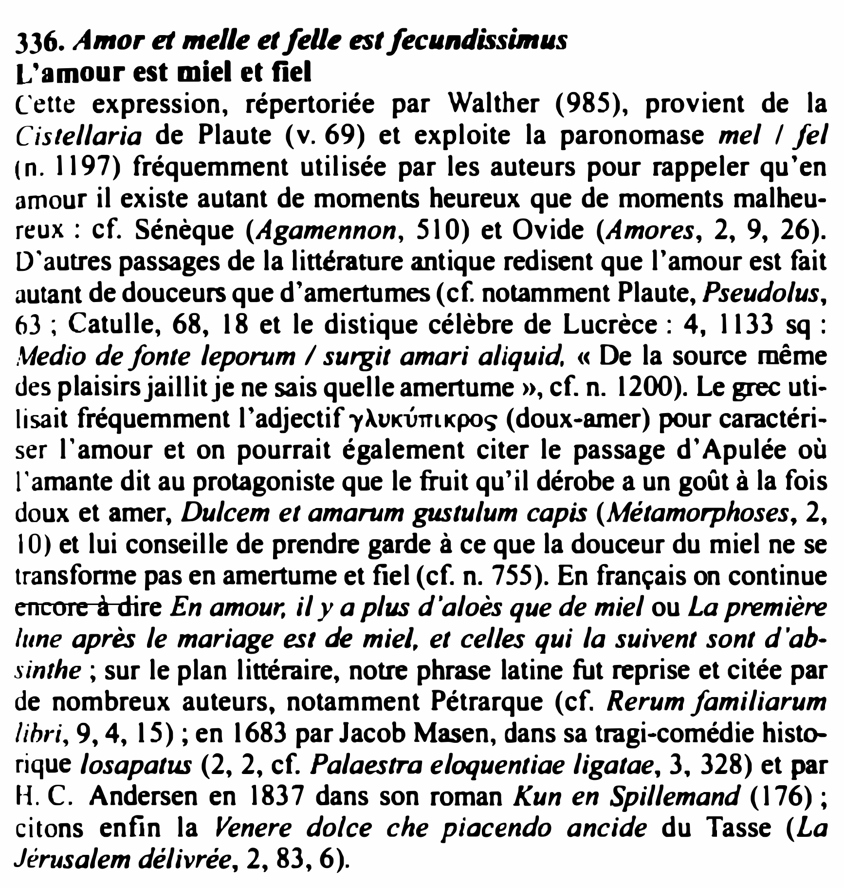 Prévisualisation du document L'amour est miel et fiel