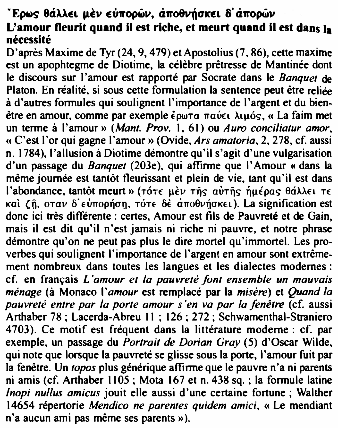 Prévisualisation du document L'amour fleurit quand il est riche, et meurt quand il est dans la nécessité