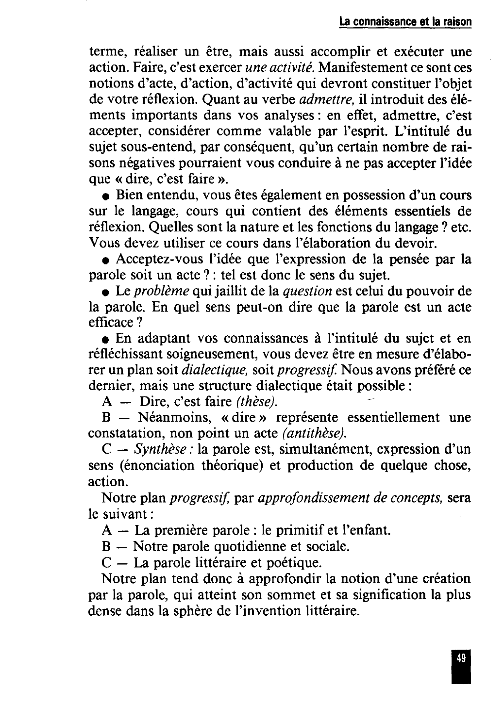 Prévisualisation du document Langage et action ?