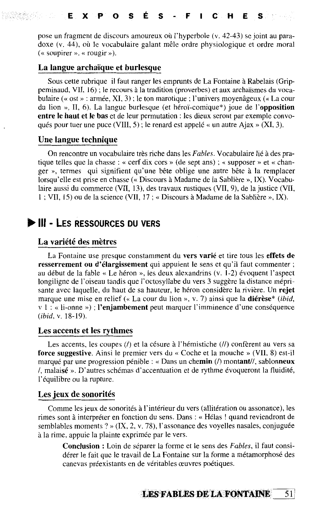 Prévisualisation du document Langue et versification dans les Fables de La Fontaine