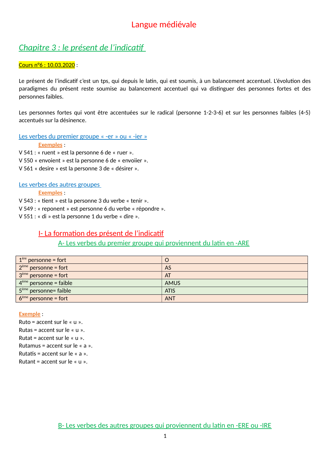 Prévisualisation du document Langue médiévale