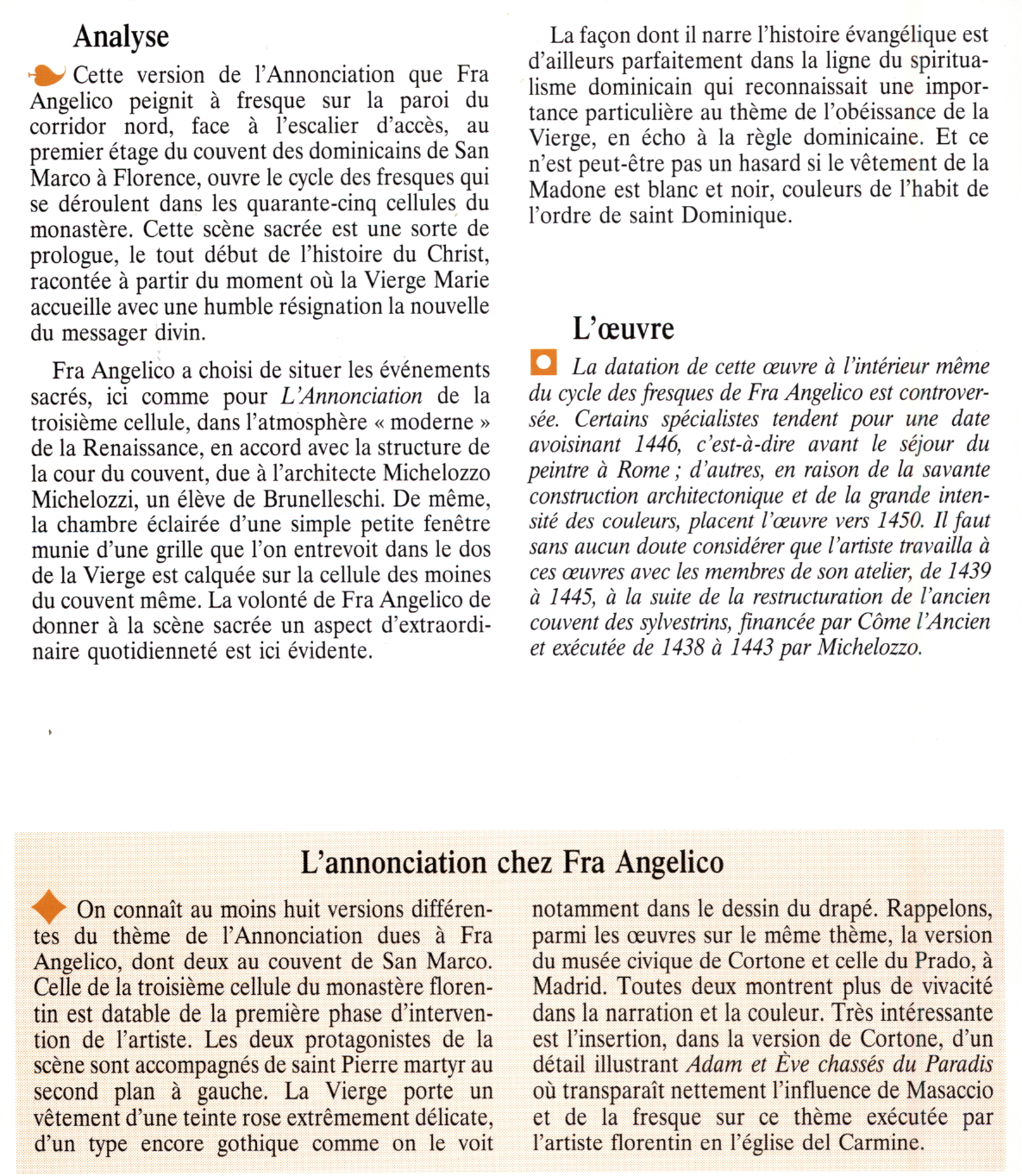 Prévisualisation du document L'ANNONCIATION de FRA ANGELICO