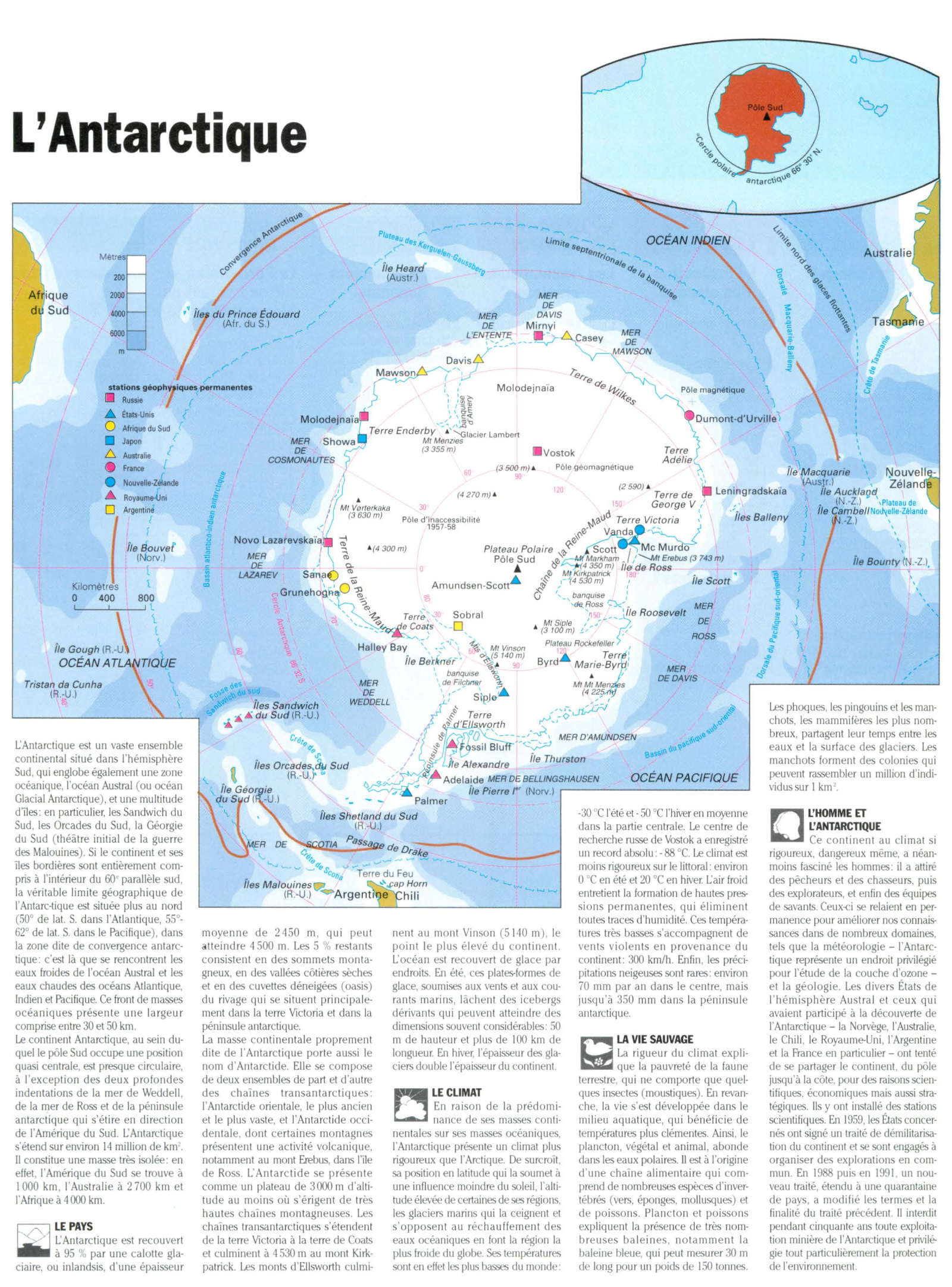 Prévisualisation du document L'Antarctique (carte)