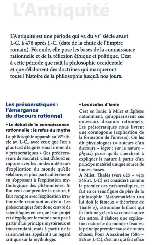 Prévisualisation du document l'Antiquité
L'Antiquité est une période qui va du VIe siècle avant
J.-C. à 476 après J.-C. (date de la chute...