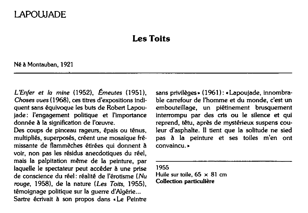 Prévisualisation du document LAPOUJADE : Les Toits