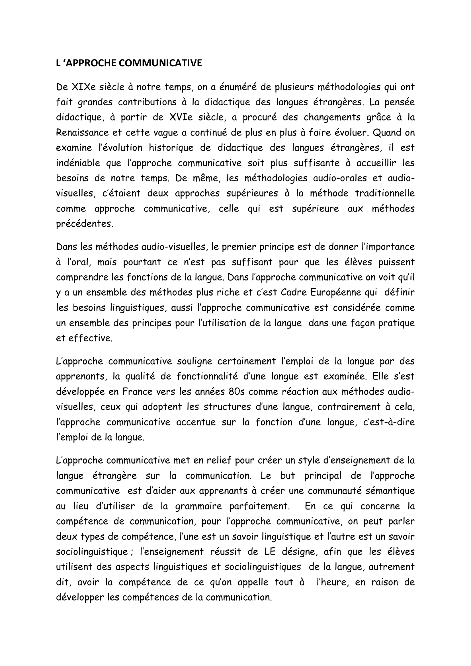 Prévisualisation du document L'approche communicative   Théories et pratiques, Evelyne Bérard