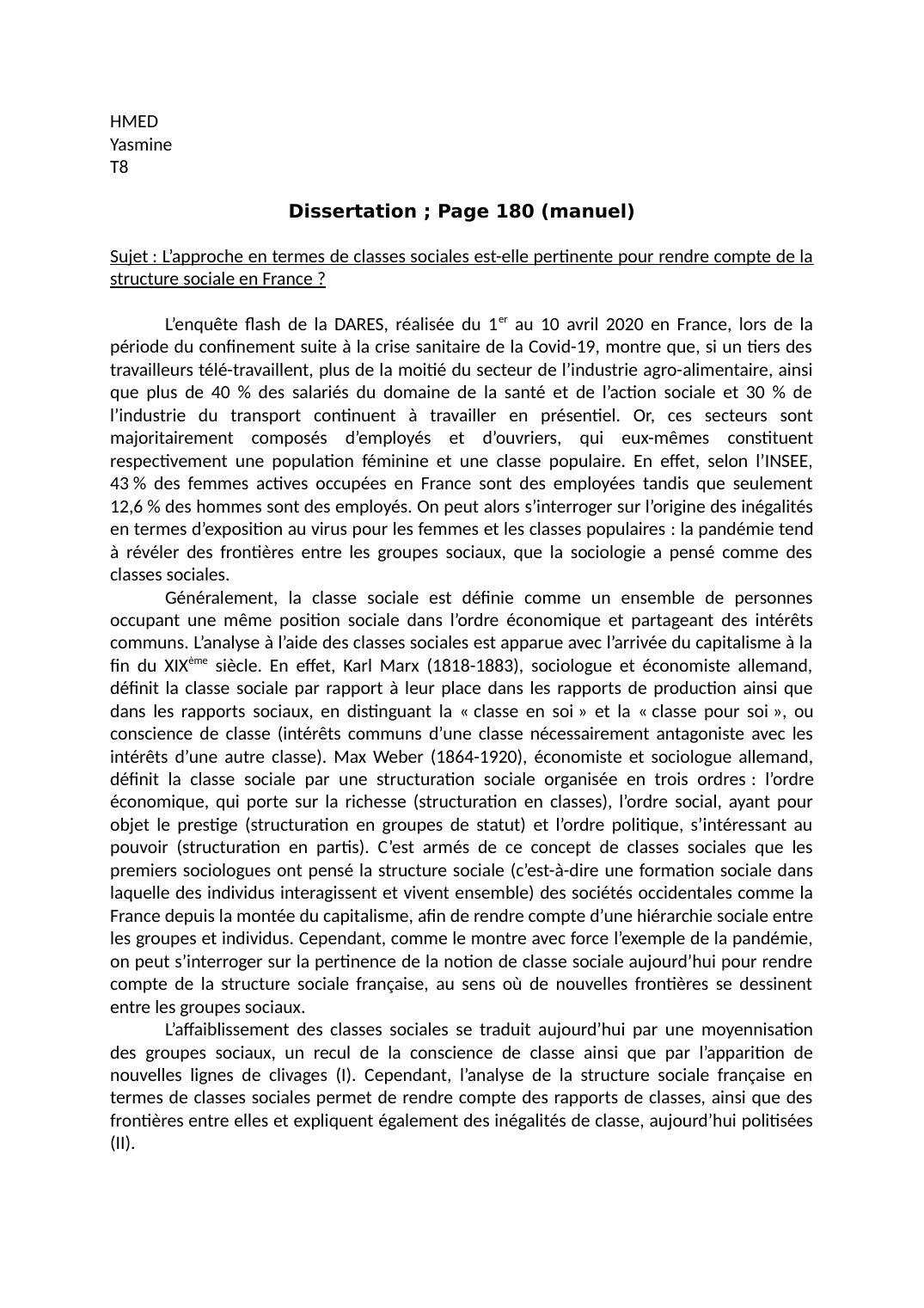 Prévisualisation du document L’approche en termes de classes sociales est-elle pertinente pour rendre compte de la structure sociale en France ?