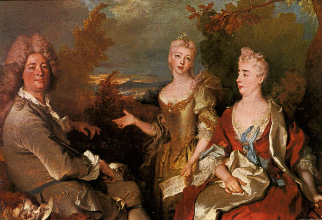 Prévisualisation du document LARGILLIÈRE Nicolas de : L'Artiste, sa femme et sa fille (analyse du tableau).