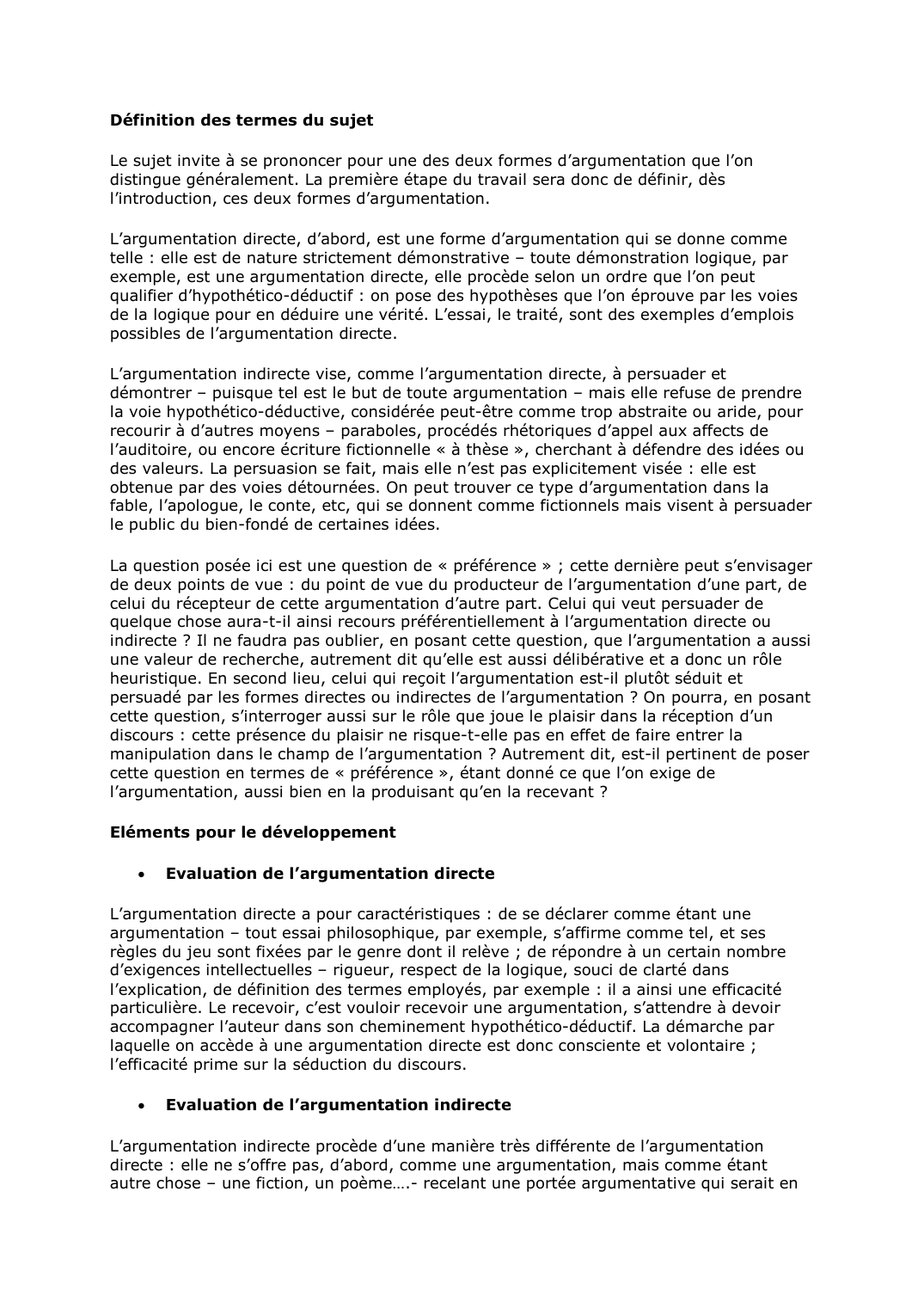 Prévisualisation du document L'argumentation directe et indirecte (dissertation)