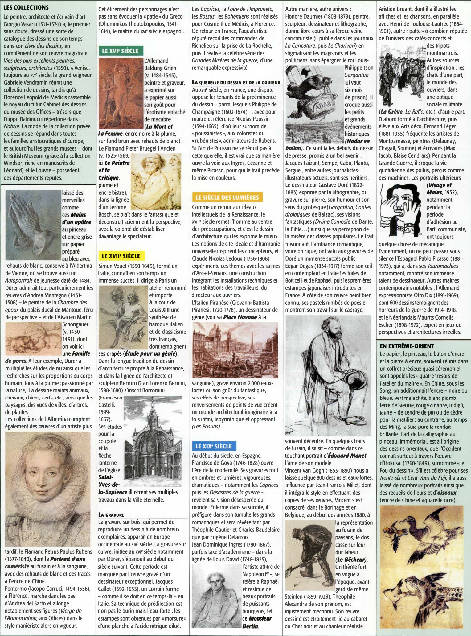 Prévisualisation du document L'art du dessin depuis la Renaissance (Histoire de la peinture)