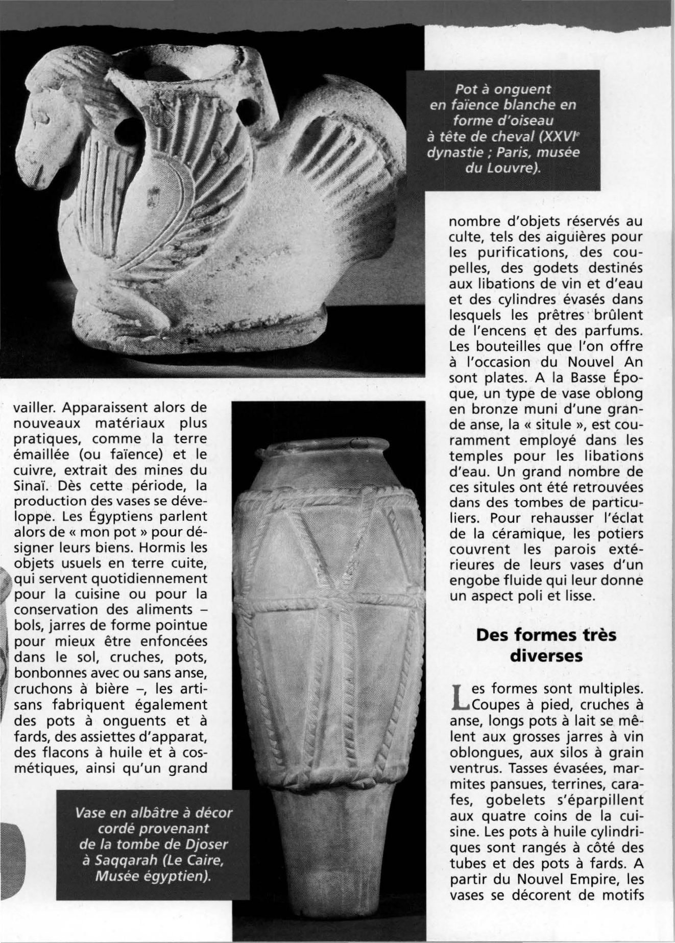 Prévisualisation du document L'art du vase dans l'Égypte ancienne