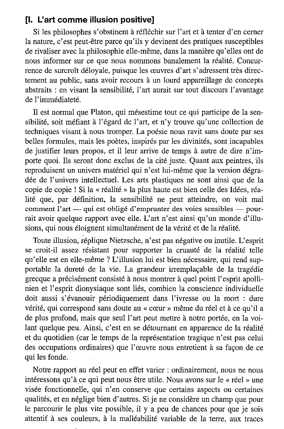 Prévisualisation du document L'art nous fait-il percevoir le réel autrement ?