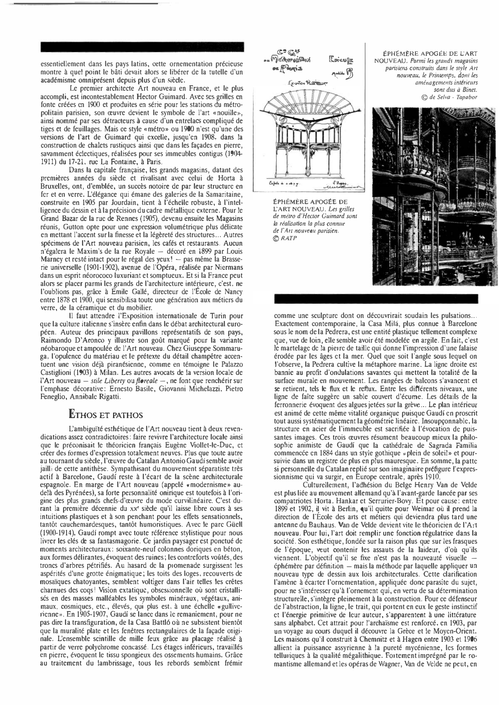 Prévisualisation du document L'ART NOUVEAU de 1900 à 1909 : Histoire