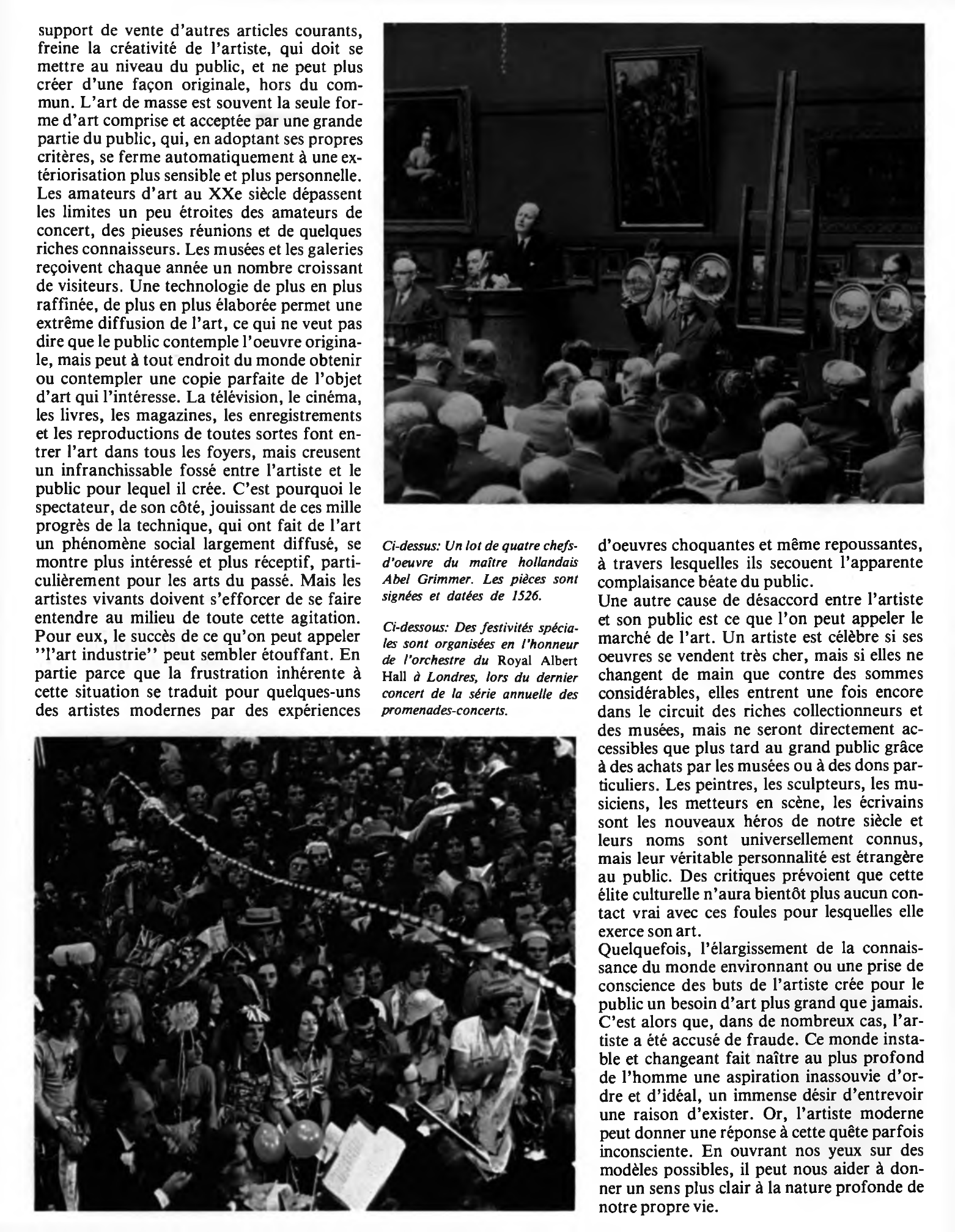 Prévisualisation du document L'artiste et son public