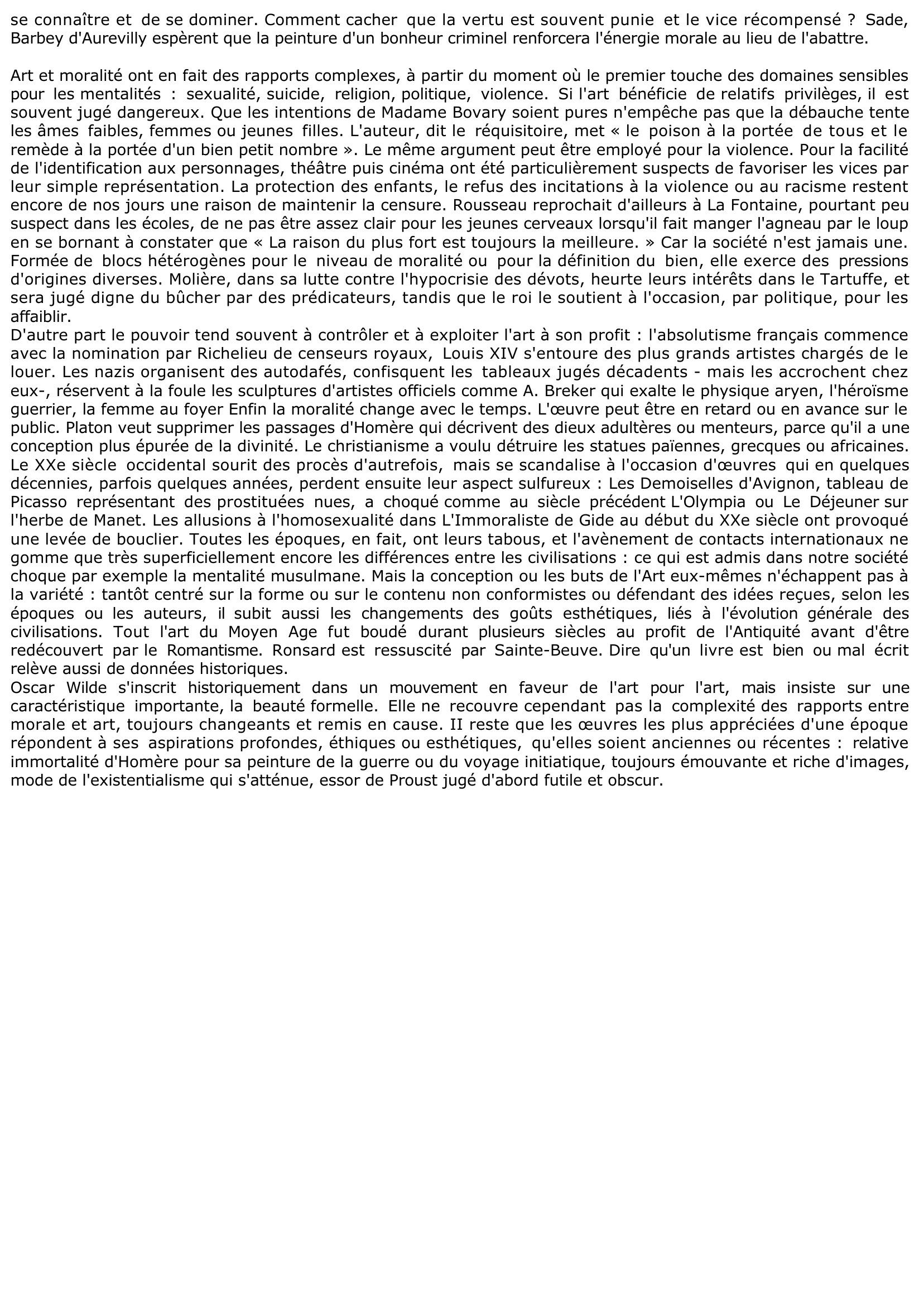 Prévisualisation du document L'artiste peut-il tout exprimer ?