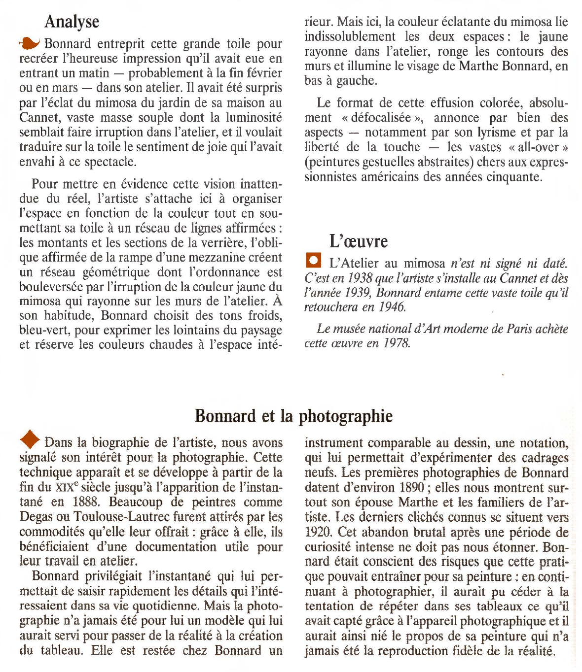 Prévisualisation du document L'ATELIER AU MIMOSA de Pierre BONNARD