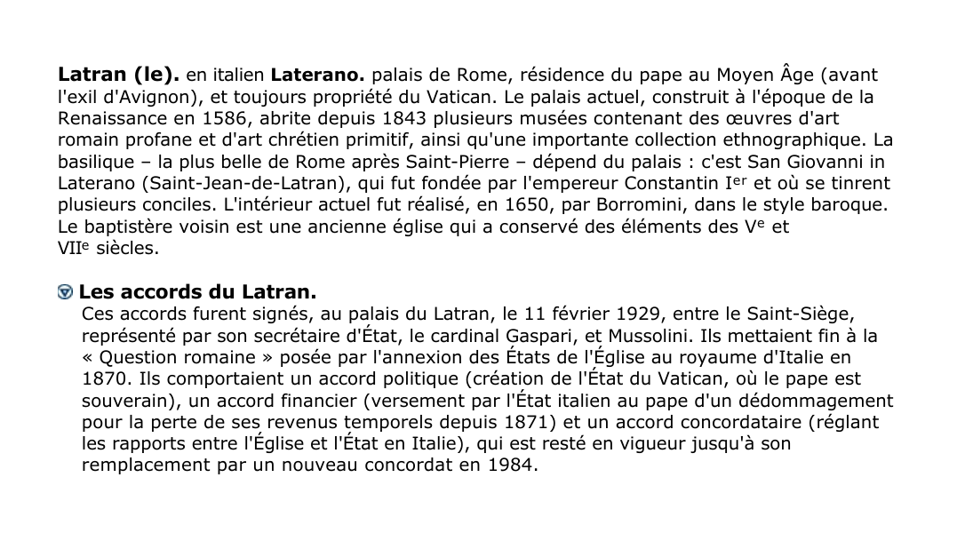 Prévisualisation du document Latran (le).