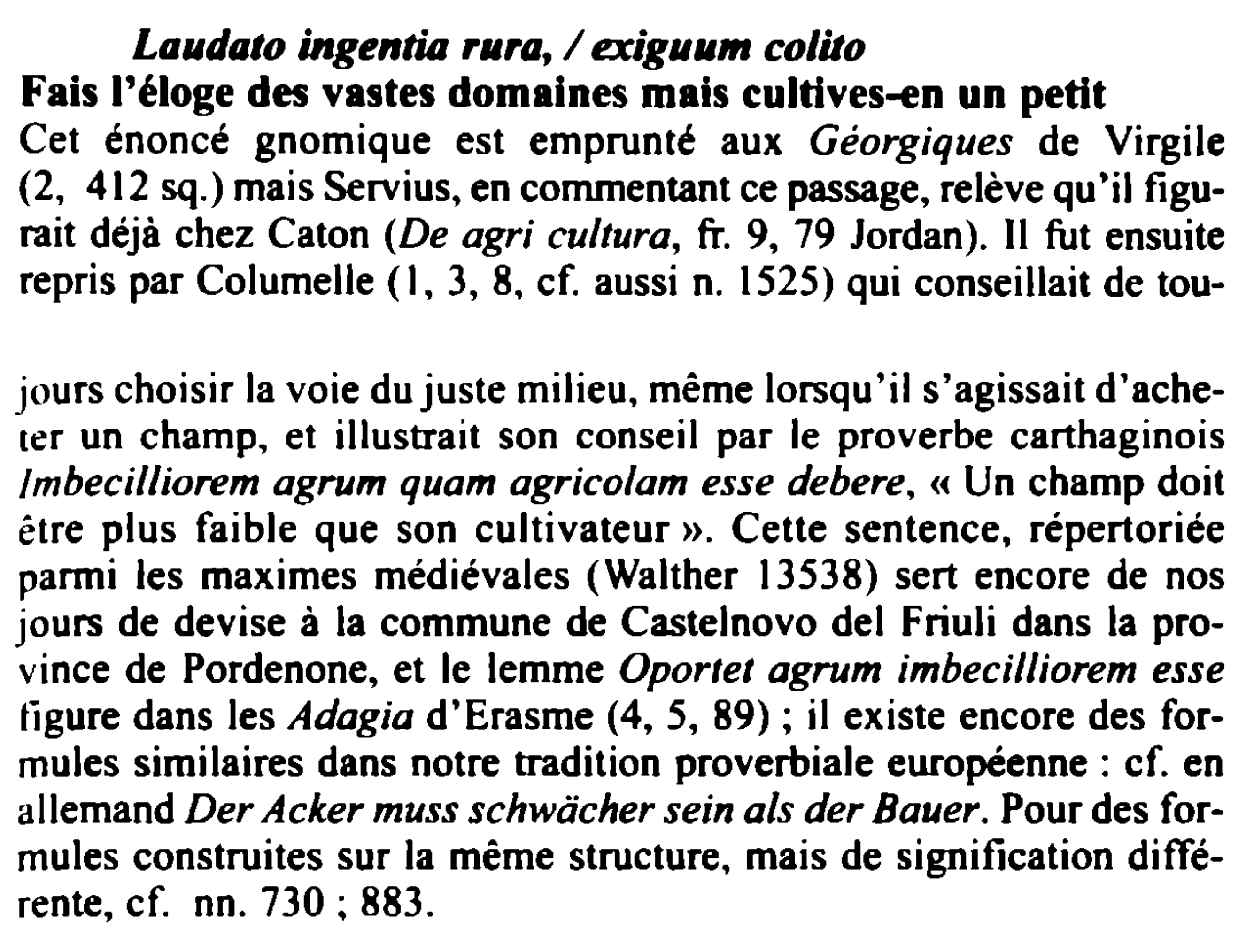 Prévisualisation du document Laudato ingentia rura, / exiguum colito