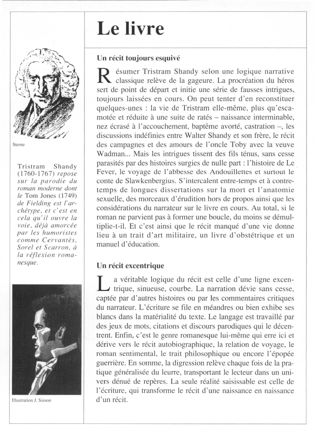 Prévisualisation du document Laurence STERNE : Vie et Opinions de Tristram Shandy, gentilhomme