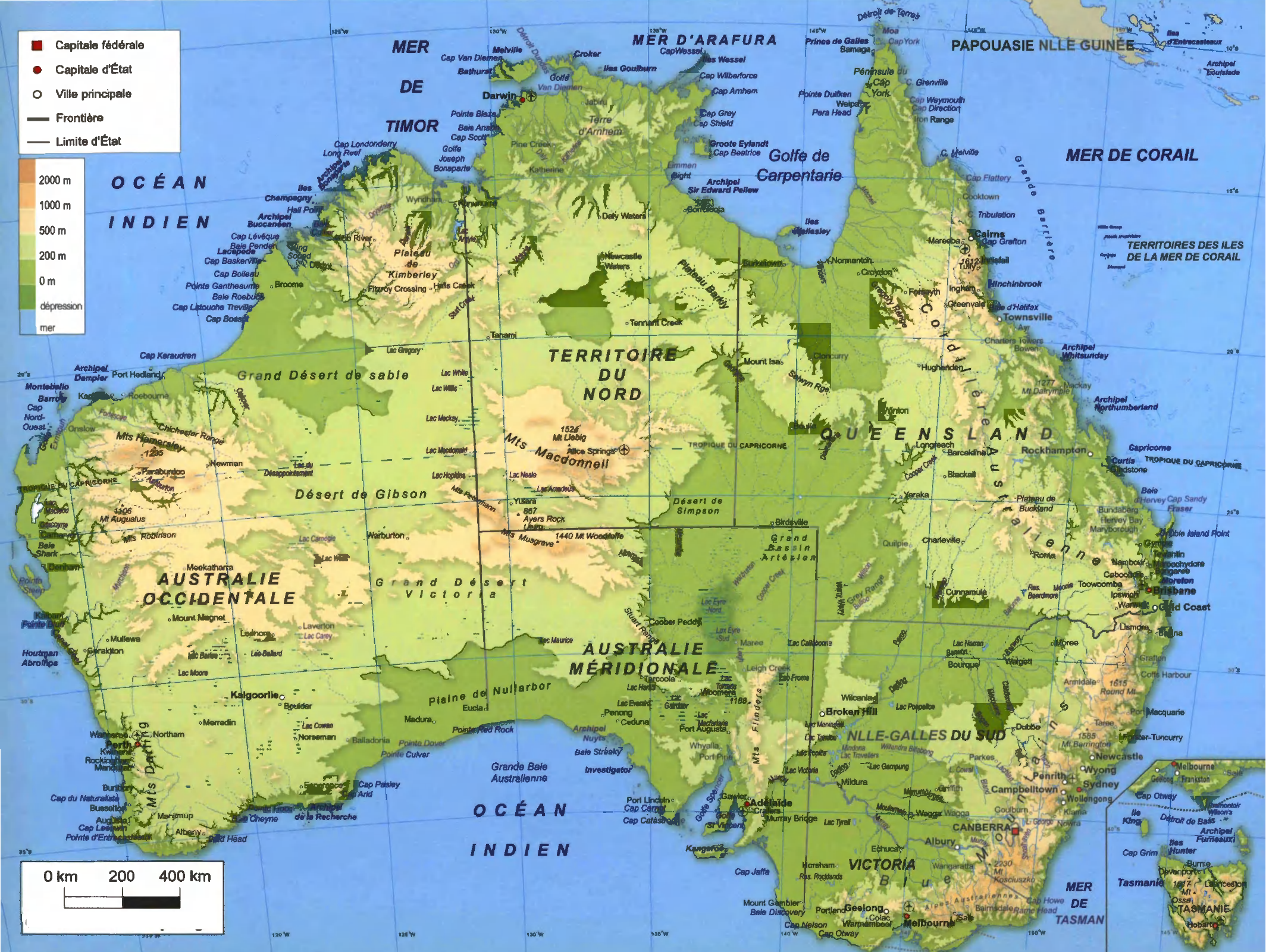 Prévisualisation du document L'Australie (chriffres et carte)